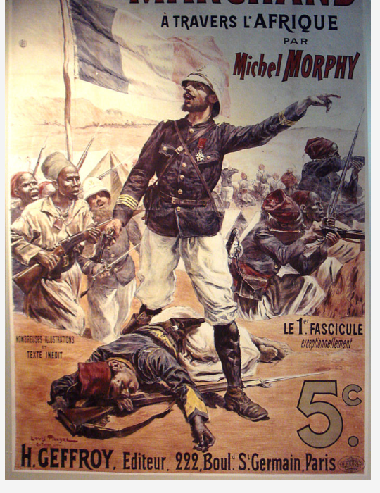 Historic poster — Le Commandant Marchand à travers l'Afrique
